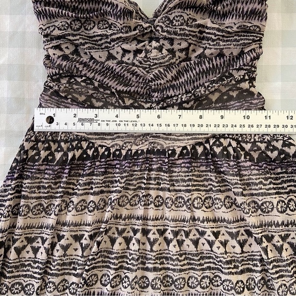 Free People dress bohemian strapless nude beige black bohemian neutral tone smal - Picture 12 of 16